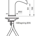 TVÄTTSTÄLLSBLANDARE TAPWELL EVO 070 WATERFALL KROM - Bild 2